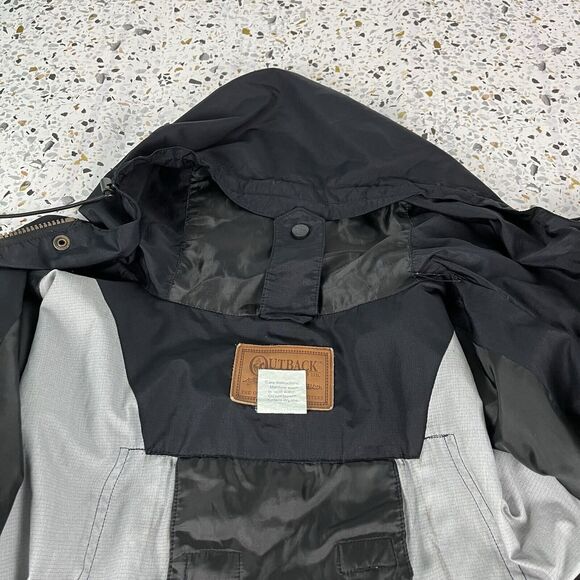 Outback Trading Company Men's Packable Parka Pak-a-roo Rain Jacket XLarge Black - Picture 7 of 11